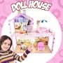 97 PCS Large Dollhouse House Condo 2 Story 3 Rooms Patio Fits Barbie