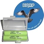 HQRP TWO Phone Batteries for Panasonic KX-TG6534 KX-TG6534B KX-TG6541 KX-TG6541B KX-TG6542 KX-TG6542B KX-TG6543 KX-TG6543B KX-TG6544 KX-TG6544B KX-TG6545 KX-TG6545B Cordless Telephone plus Coaster