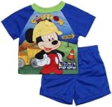 Infant Boy Cozy Mickey Big Architect Pajamas 2 Pc Set - Disney 12M 24M - 12 M