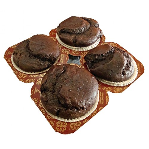 Low Carb Chocolate Muffins (4 Pack) - Fresh Baked - LC Foods - All Natural - Gluten Free - No Sugar - Diabetic Friendly