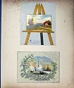 c1880 VICTORIAN SCRAPBOOK CHRISTMAS NEW YEAR CARDS