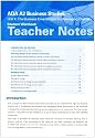 AQA A2 Business Studies: Workbook, Teacher Notes Unit 4