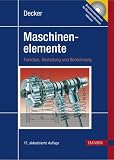 Produkt-Bild: Decker Maschinenelemente. Funktion, Gestaltung und Berechnung. Mit CD