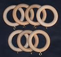 Capitol City Lumber Solid Wood Curtain and Drapery Rings
