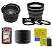 3.5x Telephoto & 0.40X Wide Angle Lens Kit Panasonic Lumix DMC-FZ35 DMC-FZ18 FZ28 Includes 0.42x Fisheye Lens + 3.5X Telephoto Lens + Extras