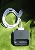 BLACK DESKTOP CHARGER DOCKING STATION + USB CABLE FOR iPHONE