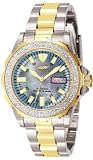 INVICTA SIGNATURE MEN'S DIAMOND ABYSS AUTOMATIC WATCH 2-TONE BLUE MOP DIAL 7098