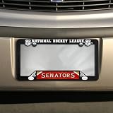 NHL Ottawa Senators Black Plastic License Plate Frame