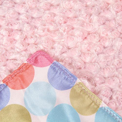 AllyZabba blanket - large 34x28in pastel dot /candy