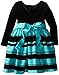 Bonnie Jean Girls Snowflake Christmas Holiday Dress, Red, 4-6X