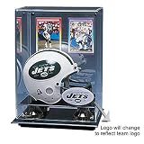 New York Giants Nfl Dual Keeper" Mini Helmet Display Case"