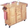 All-wood Kitchen Cart