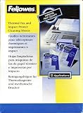 Fellowes Thermal Fax & Impact Printer Cleaning Sheets