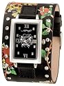 Ed Hardy Women's Temptress Black Love Kills Stainless Steel 316L Watch #TT-BLK