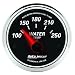 Auto Meter 1238 Designer Black II 2-1/16" Short Sweep Electric Water Temperature Gauge