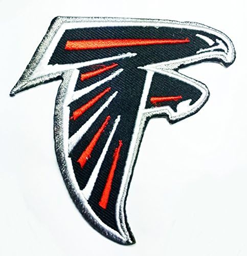 Atlanta Falcons Patch Embroidered Iron on Hat Jacket Hoodie Backpack Ideal for Gift/ 5.5cm(w) X 5.5cm(h)