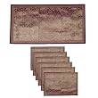 Table Linens Placemats In Brocades, Runner 25x13 inches, Mat 13x19 inches
