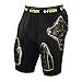 G-Form Pro-T Team Compression Shorts, Black/Yellow, Medium
