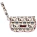 Bungalow360 Women's Vegan Canvas Wristlet Wallet (Cat)