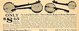 1921 Ad Chicago Musical Instrument Banjo Models Price - Original Print Ad