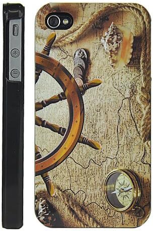 Custom iPhone 4/4S Case (Antique Art Hard Snap-On Shell Case - Helm)