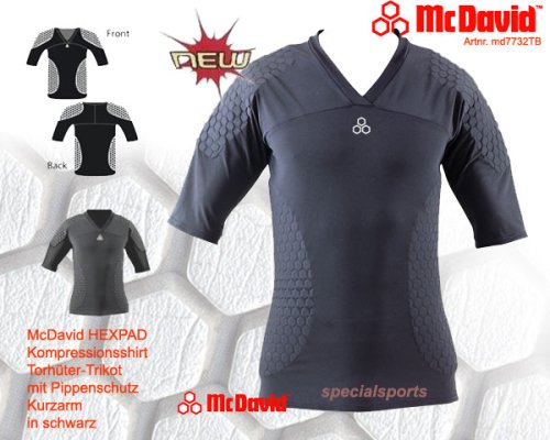 McDavid Kurzarm Fußball-Torhüter-Trikot m. Wp Junior 7732Y (2008)