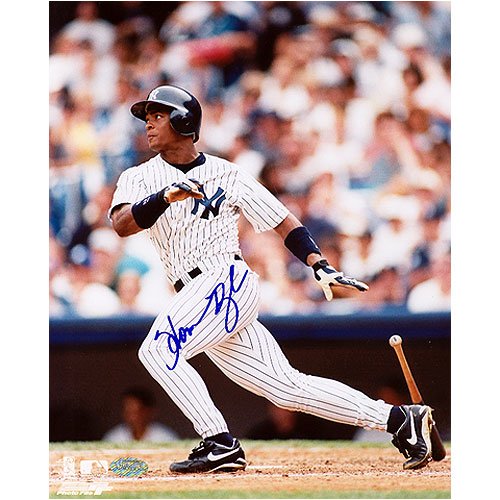 Homer Bush New York Yankees - Action - 8x10 Autographed Photograph