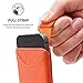 iPhone SE, 5s and 5 Case, Snugg Apple iPhone SE, 5s and 5 Orange Leather Pouch Case [Card Slot] Apple iPhone SE, 5s and 5 Pouch Case Cover Executive Design