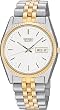 Two Tone Dress Silver Tone Dial