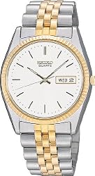 Two Tone Dress Silver Tone Dial