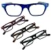 Wayfarer Geek-Chic designer fashion reading glasses for youthful men who read in style.