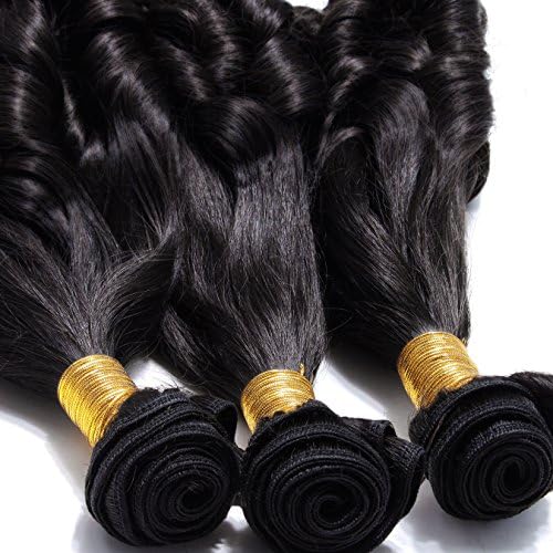 Heiheimai Brazilian Virgin Funmi Hair 100% Unprocessed Human Hair Weave 3 Pcs Lot (14"14"14",Natural)