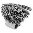 Large Indian Head - Sterling Silver Ring