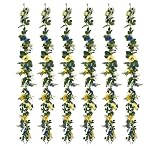 SIX Artificial 6' Puppy Garlands Silk Flowers
