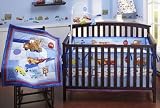 Disney Baby Cars Junior Junction 4-piece Crib Bedding Set