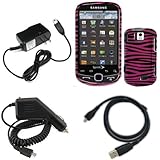 iNcido Brand Samsung Intercept Moment 2 M910 Combo Hot Pink/Black Zebra Pro ....