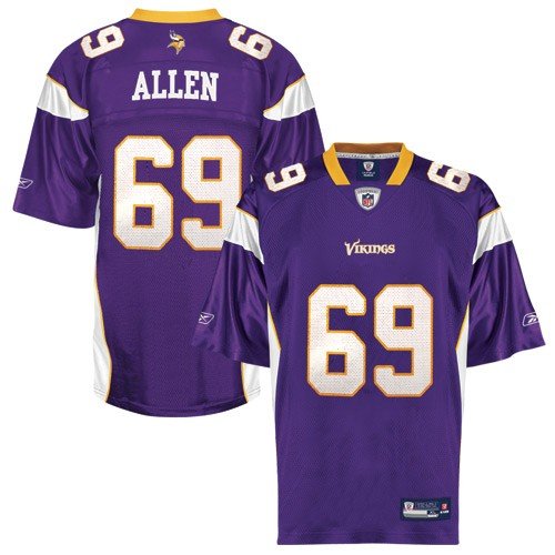 Reebok Minnesota Vikings Jared Allen Replica Jersey Large
