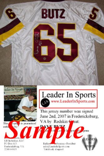Dave Butz Autographed Jersey - Washington Redskins