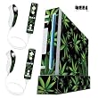 Nintendo Wii Console Skin - Weeds Black