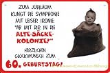 Produkt-Bild: Plastikschild / Postkarte - Coole Schilder - 60. Geburtstag
