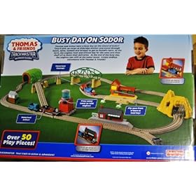  Thomas & Friends Trackmaster Motorized Railway - Busy Day on Sodor Deluxe Train Set