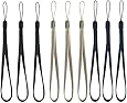 ColorYourLife Bundle of 9 PCS Colorful Hand Wrist Strap Lanyard for Camera Cell phone ipod mp3 mp4 USB Flash Drive and other Electronic Devices + Cleaning Cloth - Assorted Colors (Black+Silver+Blue)
