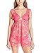 Betsey Johnson Women's Allover Lace Babydoll with Matching Bikini