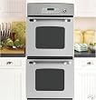 GE: JKP35DP 27'' Double Electric Wall Oven with 7.6 cu. ft. Extra-Large Oven Capacity, TrueTemp Uppe