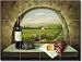 "Vineyard View" Glass Tile Wall Floor Mural 18" x 24" Kitchen Shower Backsplash