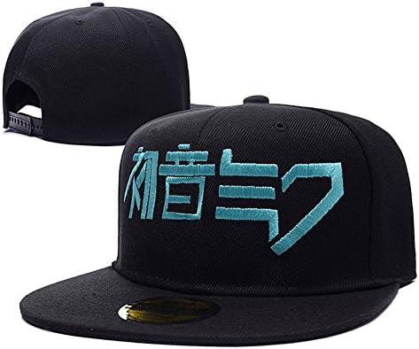 Hatsune Miku Logo Adjustable Snapback Embroidery Hats Caps