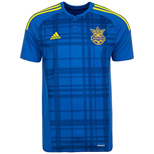 adidas Herren FFU Away Jersey Das Auswärtstrikot der ukrainischen Nationalmannschaft, blau/gelb, XL, AC5576