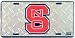 (6x12) North Carolina State Diamond Cut NCAA License Plate