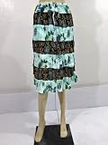 Womens Bohemian Floral Paisley Print Gypsy Tier Cotton Skirt 27
