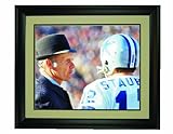 IMAGE OF Dallas Cowboys Legends Tom Landry and Roger Staubach Framed 16